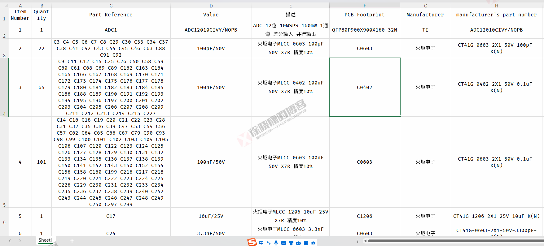 Cadence Orcad导出BOM的方法与整理BOM的脚本分享-6